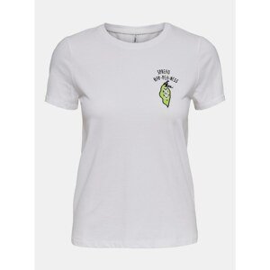 White T-shirt with print ONLY - Women