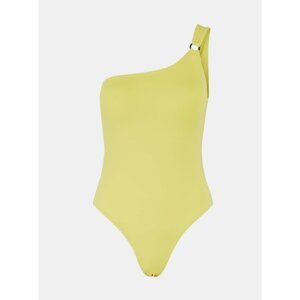 Yellow One Pieces Asymmetrical Swimwear Pieces Groa - Women