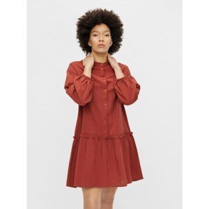 Brick Dress with Buttons Pieces Lilli - Women