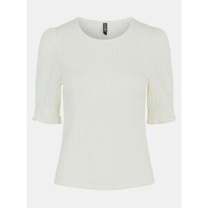 Cream T-Shirt Pieces Tenley - Women