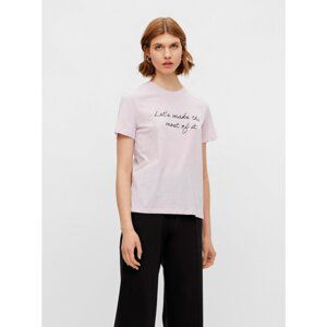 Light purple T-shirt with Inscription Pieces Sissi - Women