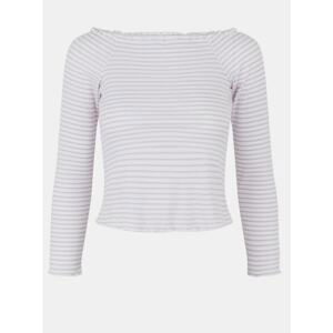 Purple-White Striped T-Shirt Pieces Alicia - Women