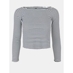 White and Blue Striped T-Shirt Pieces Alicia - Women