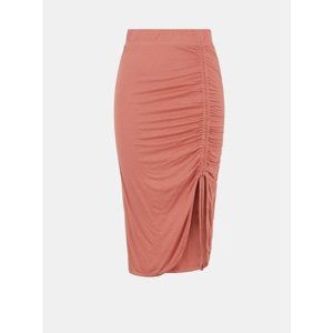 Pink Sheath Skirt with Side Pull-down Pieces Neora - Women