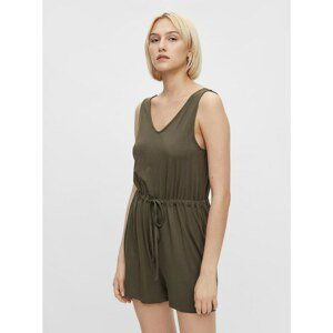 Khaki Short Tie Jumpsuit Pieces Neora - Women