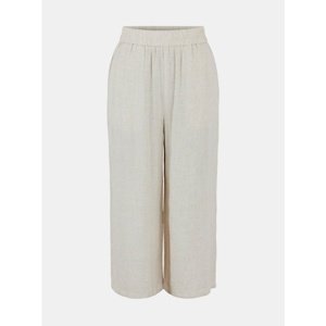 Creamy Culottes With Linen Pieces Toni - Women