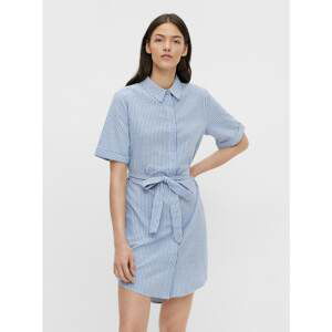 Blue Striped Shirt Dress Pieces Tampa - Women