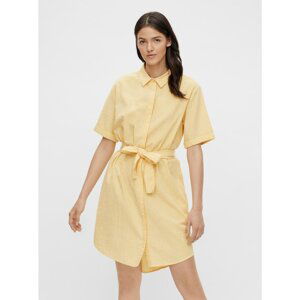 Yellow Striped Shirt Dress Pieces Tampa - Women