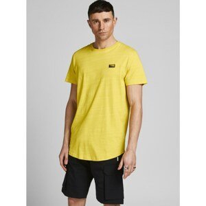 Yellow Annealed T-Shirt with Jack & Jones Trick Patch - Men