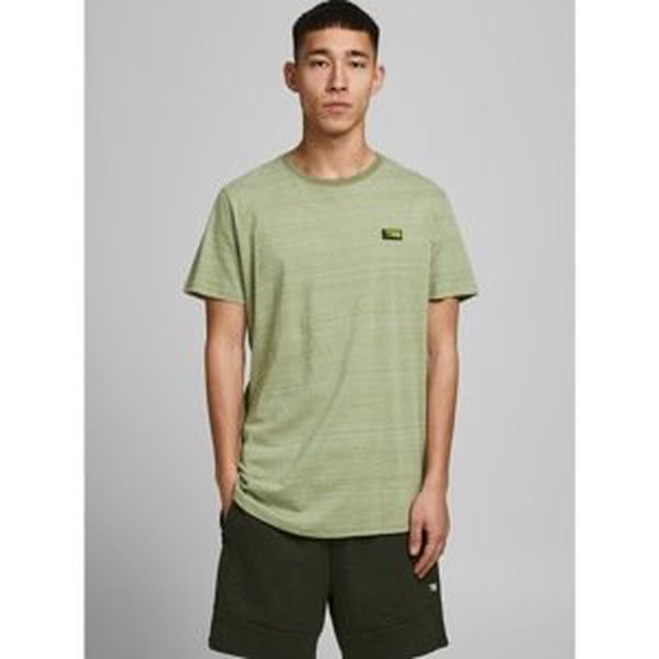 Green Annealed T-Shirt with Jack & Jones Trick Patch - Men