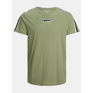 Green T-shirt with Print Jack & Jones Flow - Men