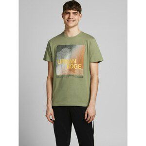 Green T-shirt with print Jack & Jones Raz - Men