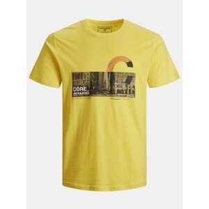 Yellow T-shirt with print Jack & Jones Walk - Men