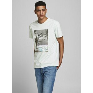 Light Blue T-Shirt with Jack & Jones Tahoe Print - Men