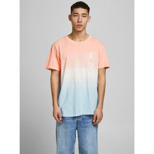 Blue-Orange T-Shirt with Print Jack & Jones Alooha - Men