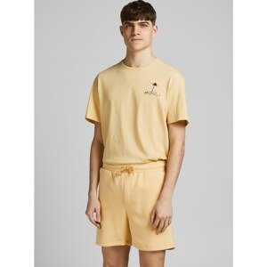 Yellow T-shirt with print on the back Jack & Jones Vibes - Men