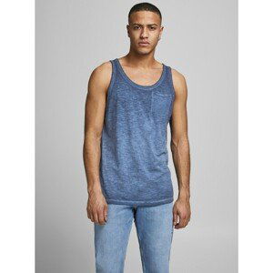 Blue Tank Top with Jack & Jones Cold Pocket - Men's