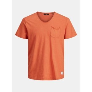 Orange T-Shirt with Pocket Jack & Jones Feel - Men