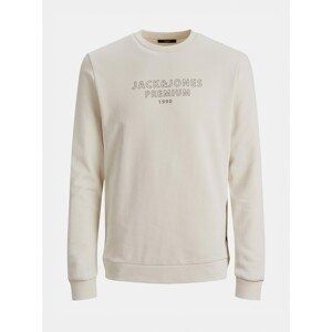 Cream sweatshirt with Jack & Jones Edgar inscription - Men