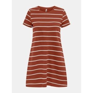 Brown Striped Dress with Pockets ONLY May - Women