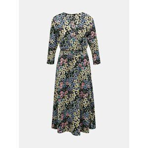 Yellow-blue floral maxi dress ONLY Saga - Women