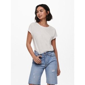 White T-shirt with neckline on back ONLY Ama - Women