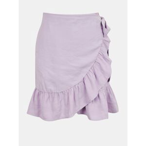 Purple wrap skirt with ruffle ONLY Olivia - Women