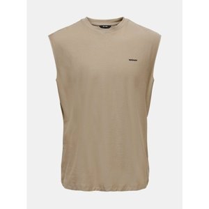 Beige tank top with print on back ONLY & SONS Arnold - Men