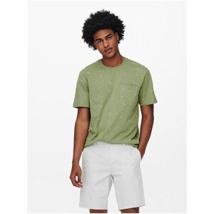Green Patterned T-Shirt ONLY & SONS Prove - Men