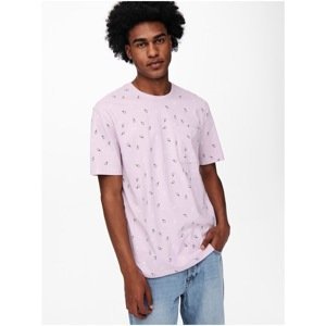 Pink Patterned T-Shirt ONLY & SONS Prove - Men