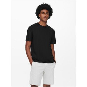 Black T-shirt with print on the back ONLY & SONS Paste - Men