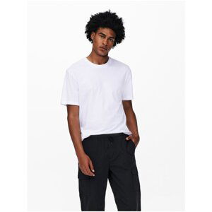 White T-shirt with print on the back ONLY & SONS Paste - Men