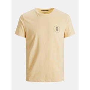 Yellow T-shirt with Print Jack & Jones Poolside - Men
