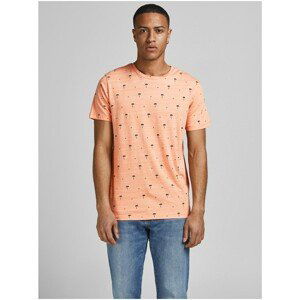 Orange Patterned T-Shirt Jack & Jones Poolside - Men