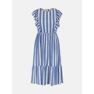 Blue-White Striped Midish Dress Pieces Tyla - Women