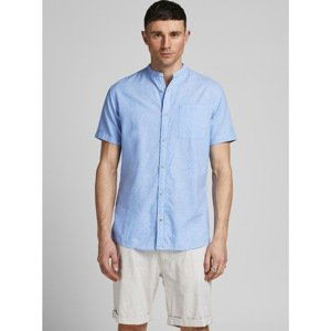 Jack & Jones Summer Kendrick Band Blue Flax Shirt - Men