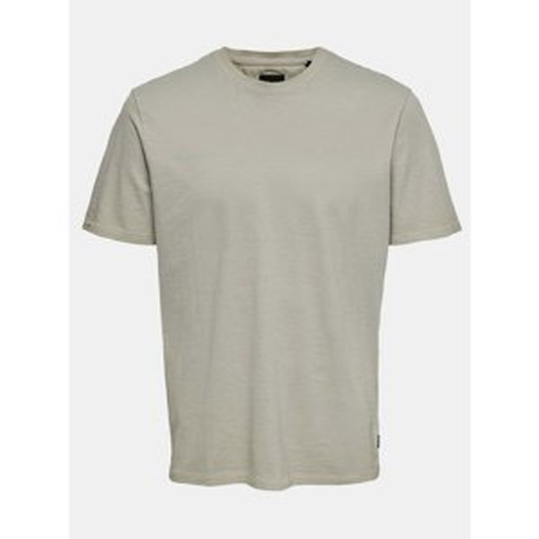 Khaki basic T-shirt ONLY & SONS Millenium - Men