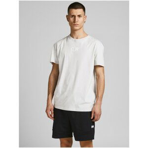 Light Grey T-Shirt with Jack & Jones Fix Print - Men