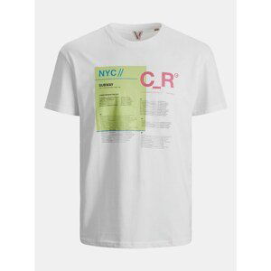 White T-shirt with Print Jack & Jones Fix - Men