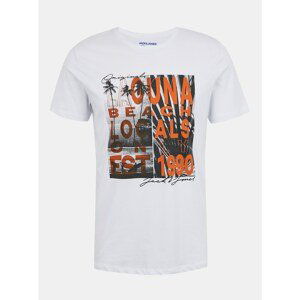 White T-shirt with print Jack & Jones Octo - Men