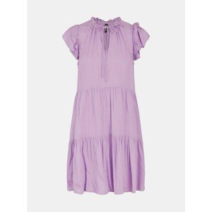 Purple Dress with Tie Pieces Teresa - Women