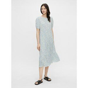 Blue Floral Midi Dress Pieces Anneline - Women