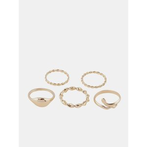 Set of five rings in gold Pieces Jifra - Women