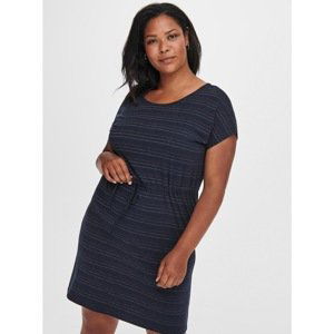 Dark blue striped dress ONLY CARMAKOMA Moster - Women