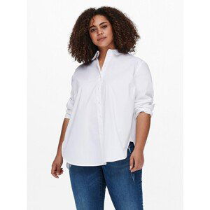 White Shirt with Elongated Back ONLY CARMAKOMA Katrine - Women