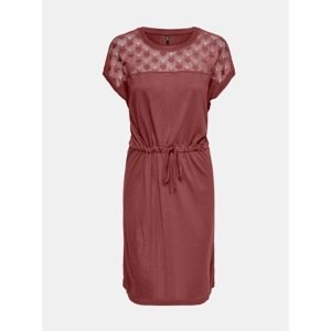 Brick Dress with Lace ONLY Nicole - Women