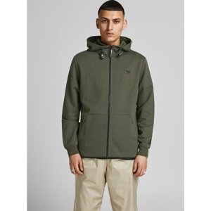 Jack & Jones Air Dark Green Hoodie - Mens