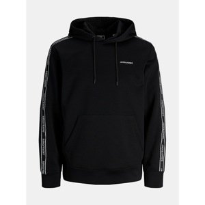 Jack & Jones Taping Black Hoodie - Men