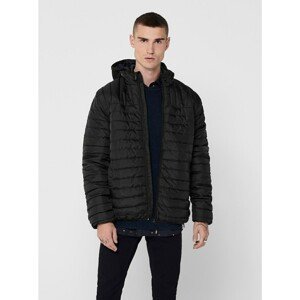 Black Quilted Jacket ONLY & SONS Paul - Men's