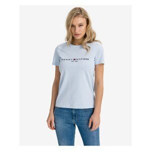 Light blue women's T-shirt with Tommy Hilfiger inscription - Women